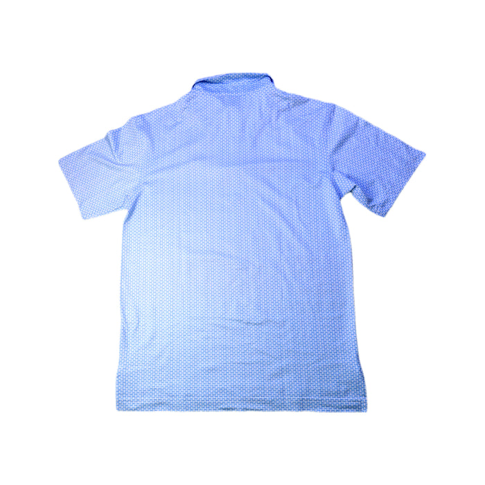 A Blue Short Sleeve Polos from Peter Millar in size 9Y for boy. (Back View)