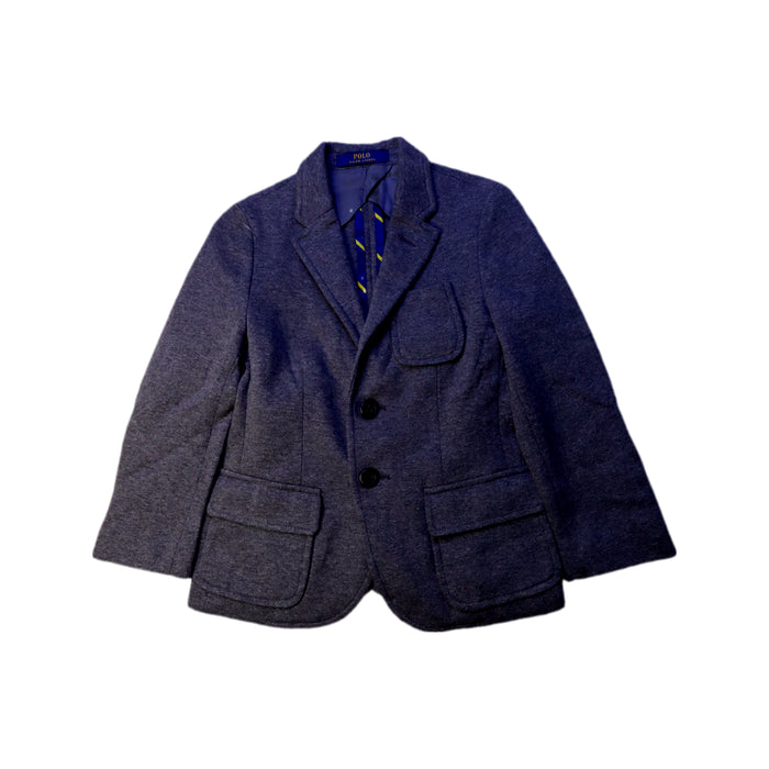 A Navy Blazers from Mayoral in size 5T for boy. (Front View)