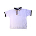 A White Short Sleeve Polos from Burberry in size 6T for boy. (Front View)