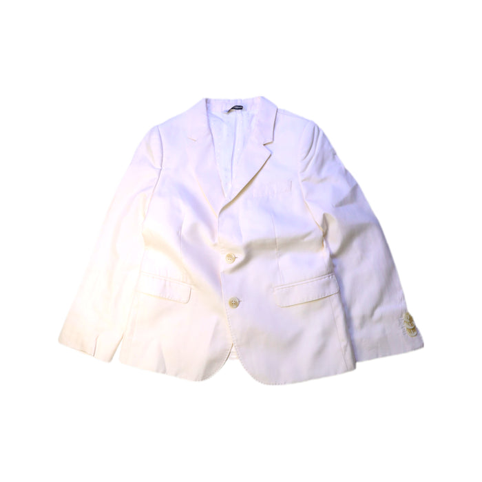A White Blazers from Dolce & Gabbana in size 6T for boy. (Front View)