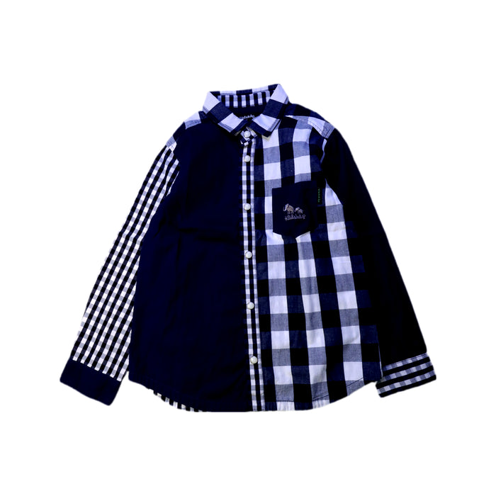 A Navy Long Sleeve Shirts from Kladskap in size 7Y for boy. (Front View)