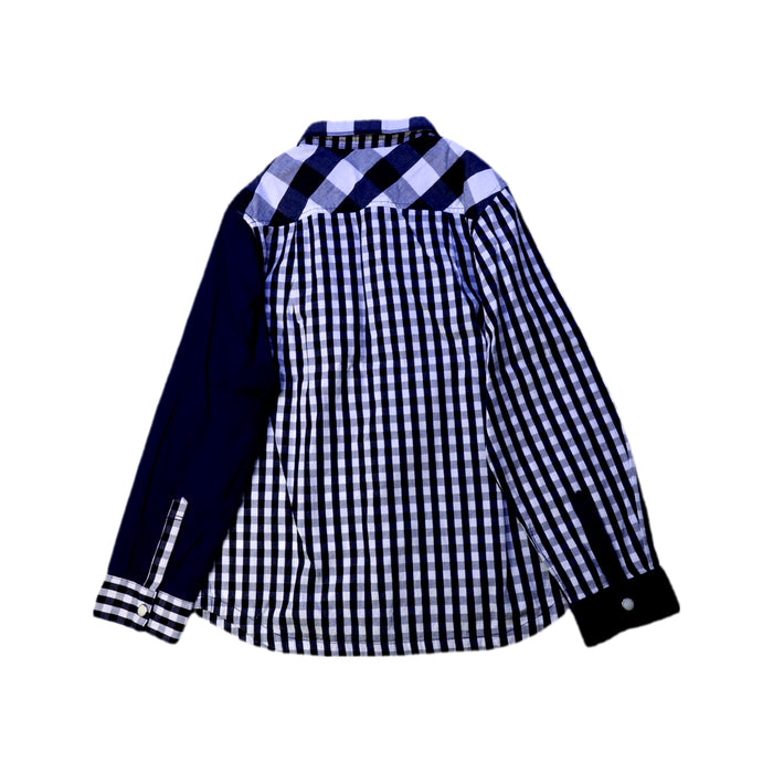 A Navy Long Sleeve Shirts from Kladskap in size 7Y for boy. (Back View)
