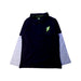 A Navy Long Sleeve Polos from La Compagnie des Petits in size 6T for boy. (Front View)