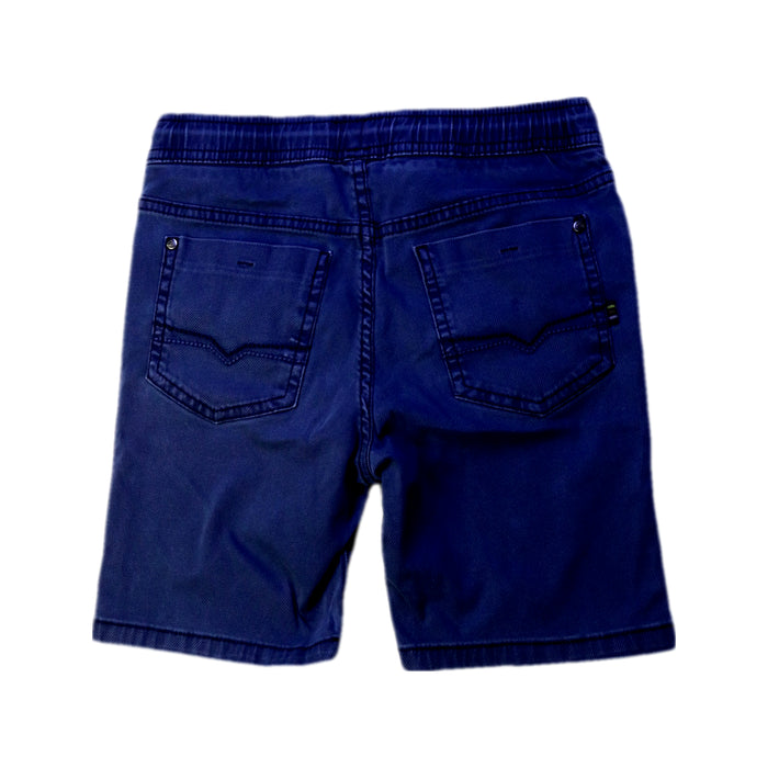 A Navy Shorts from Mayoral in size 6T for boy. (Back View)