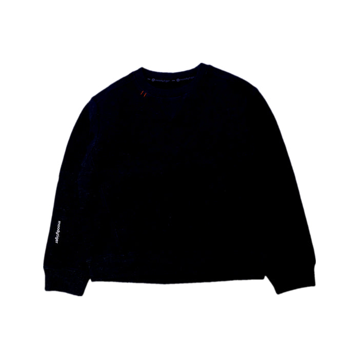 A Black Crewneck Sweatshirts from Moody Tiger in size 6T for boy. (Front View)
