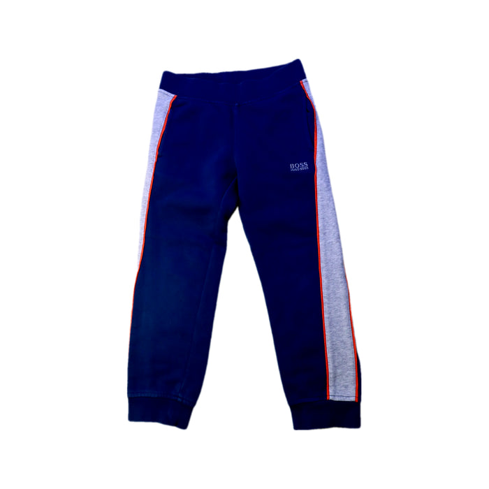 A Blue Sweatpants from Boss in size 6T for boy. (Front View)