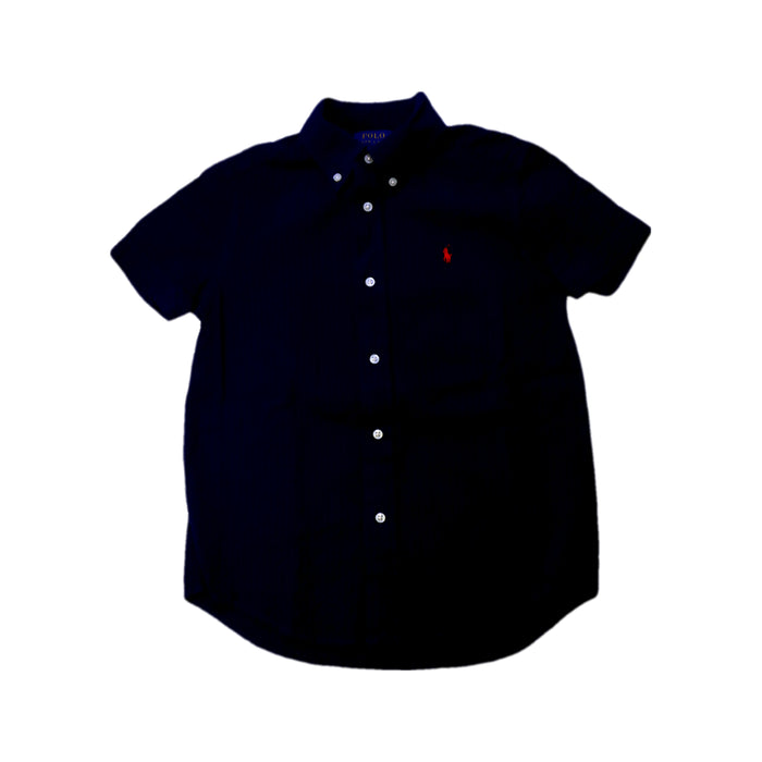 A Navy Short Sleeve Shirts from Polo Ralph Lauren in size 7Y for boy. (Front View)