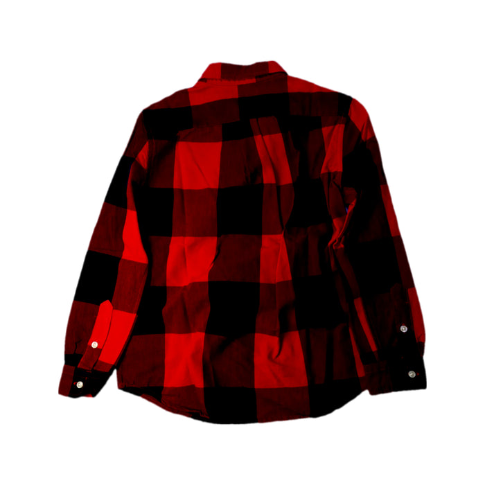 A Red Long Sleeve Shirts from Polo Ralph Lauren in size 7Y for boy. (Back View)