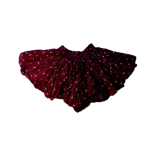 A Burgundy Skorts from Velveteen in size 10Y for girl. (Front View)