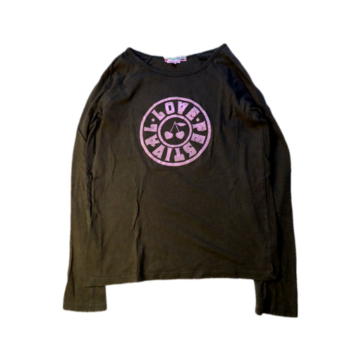 A Black Long Sleeve T Shirts from Bonpoint in size 10Y for girl. (Front View)