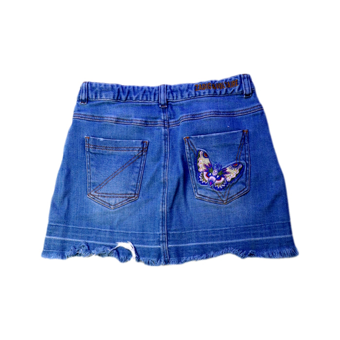 A Blue Short Skirts from Zadig & Voltaire in size 10Y for girl. (Back View)