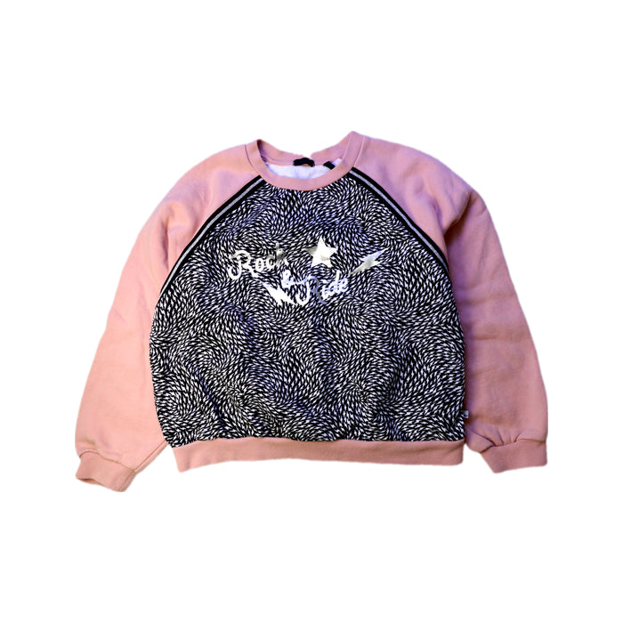 A Pink Crewneck Sweatshirts from IKKS in size 10Y for girl. (Front View)