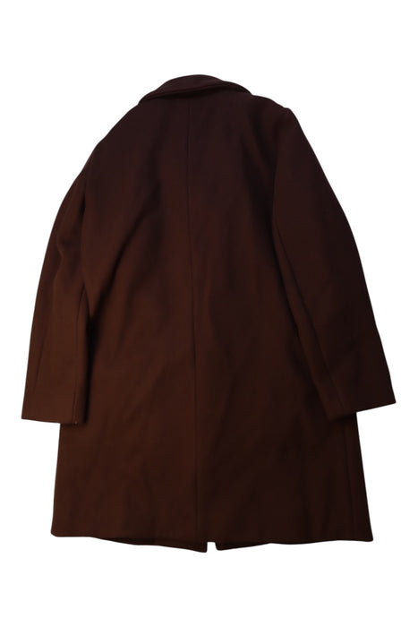 A Burgundy Coats from The Animals Observatory in size 8Y for neutral. (Back View)