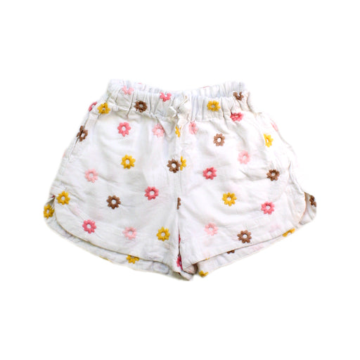 A White Shorts from Seed in size 4T for girl. (Front View)