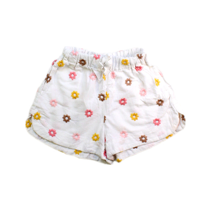 A White Shorts from Seed in size 4T for girl. (Front View)