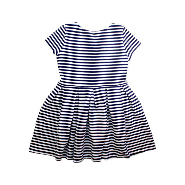 A Navy Short Sleeve Dresses from Polo Ralph Lauren in size 8Y for girl. (Back View)