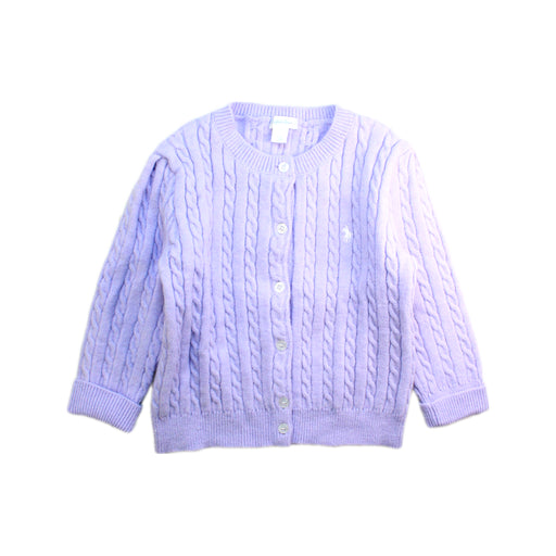 A Purple Cardigans from Ralph Lauren in size 5T for girl. (Front View)