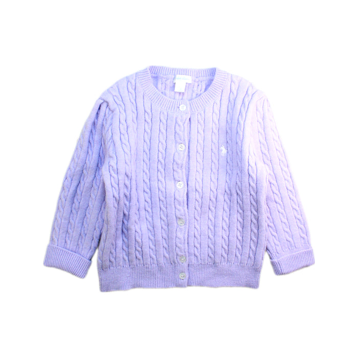 A Purple Cardigans from Ralph Lauren in size 5T for girl. (Front View)