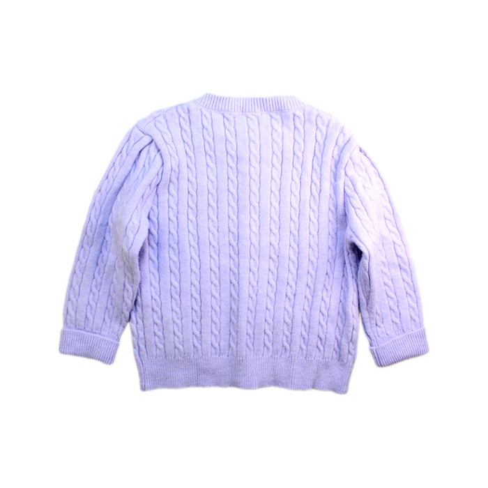 A Purple Cardigans from Ralph Lauren in size 5T for girl. (Back View)