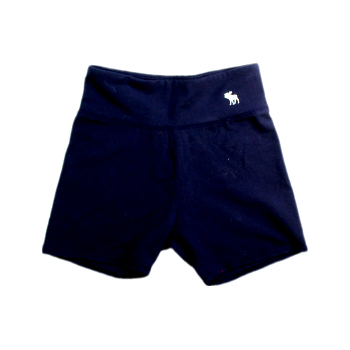 A Navy Shorts from Abercrombie & Fitch in size 13Y for girl. (Front View)