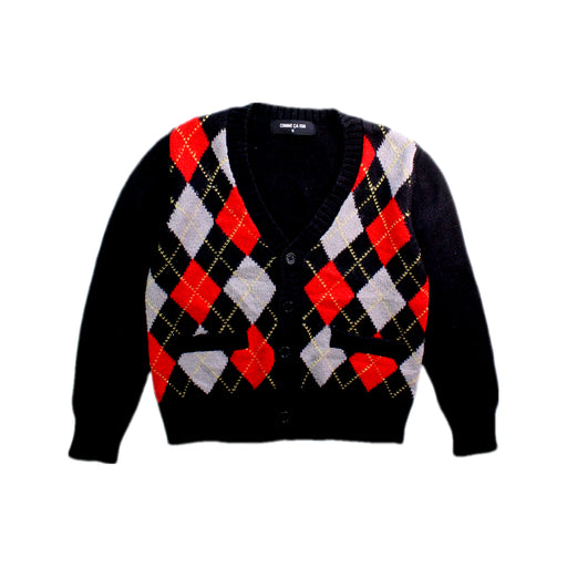 A Black Cardigans from Comme Ca Ism in size 3T for neutral. (Front View)