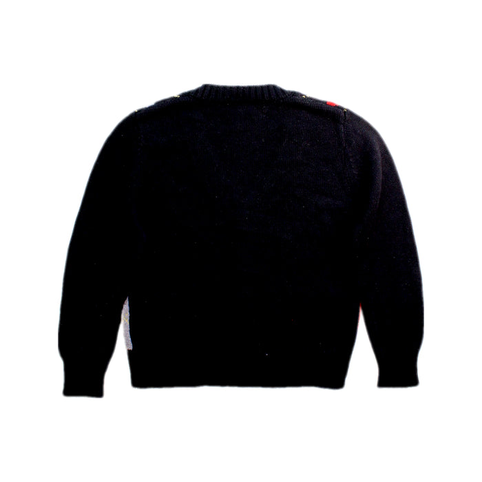A Black Cardigans from Comme Ca Ism in size 3T for neutral. (Back View)