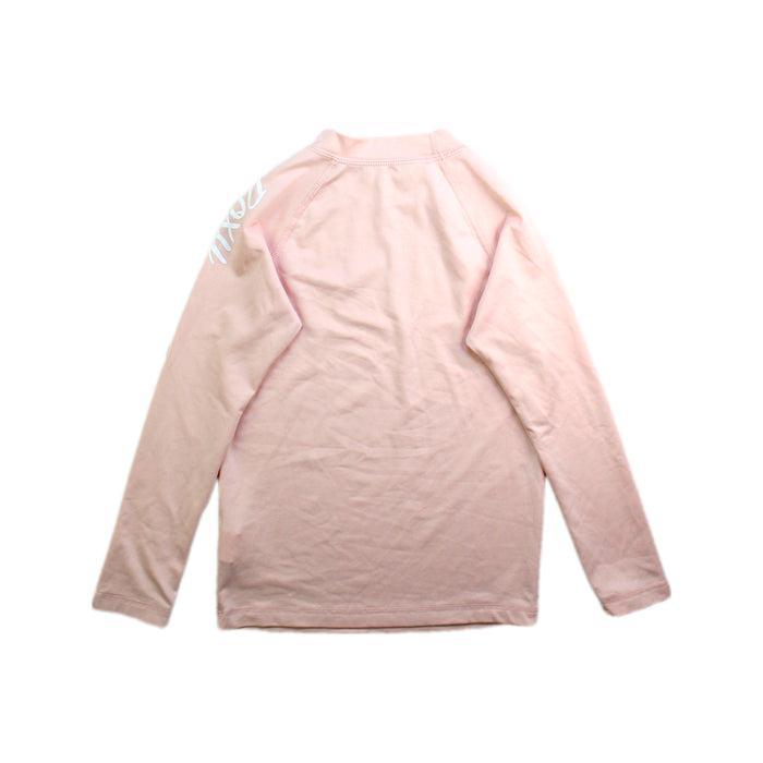 A Pink Rash Guards from Roxy in size 6T for girl. (Back View)