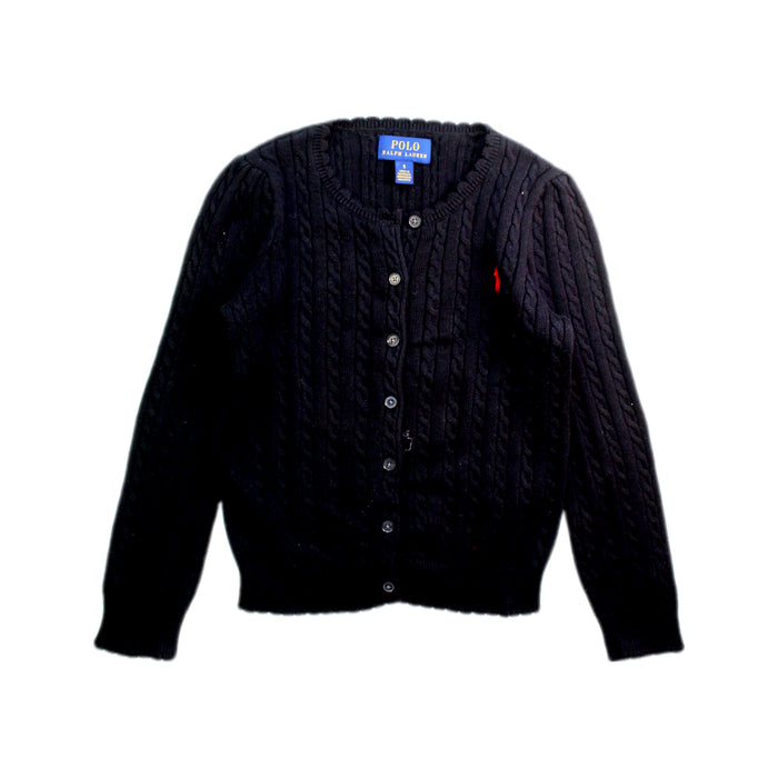 A Black Cardigans from Polo Ralph Lauren in size 5T for girl. (Front View)
