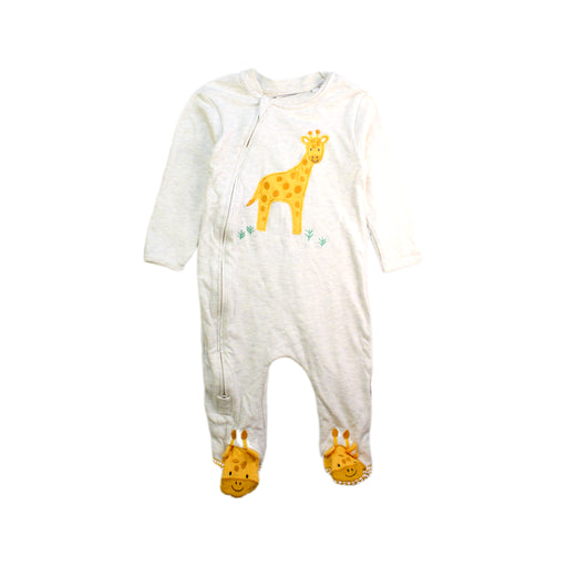 A White Onesies from Jojo Maman Bébé in size 6-12M for boy. (Front View)