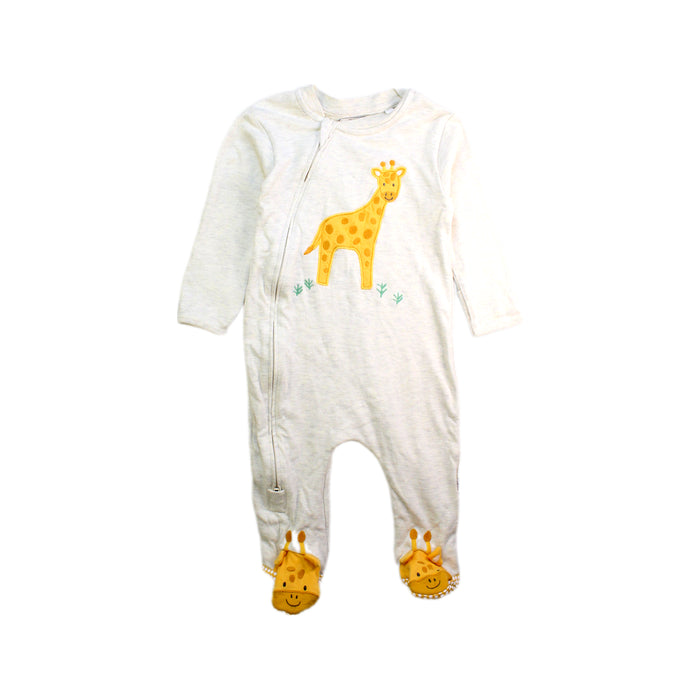 A White Onesies from Jojo Maman Bébé in size 6-12M for boy. (Front View)