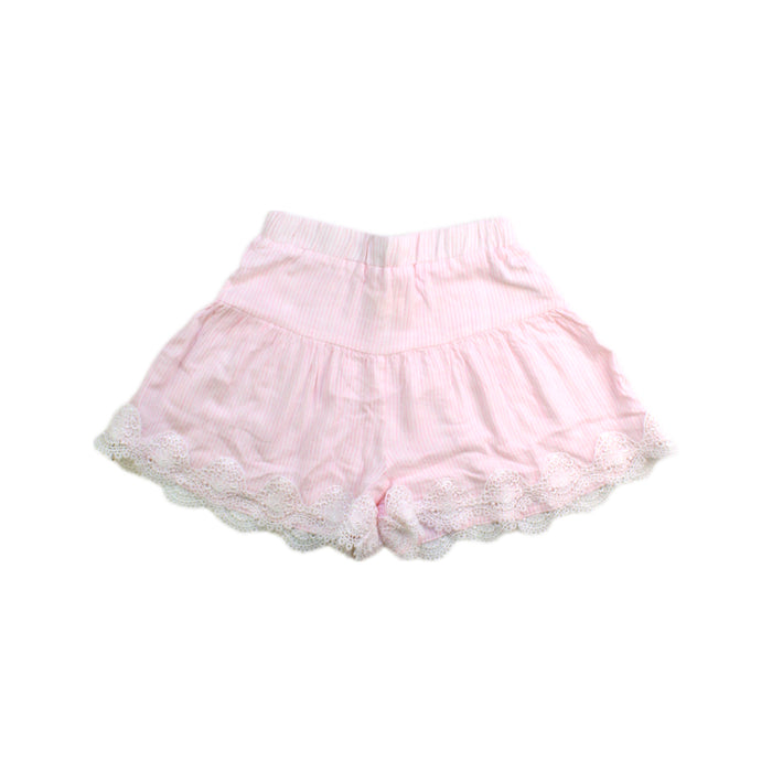 A Pink Shorts from Momonittu in size 2T for girl. (Front View)