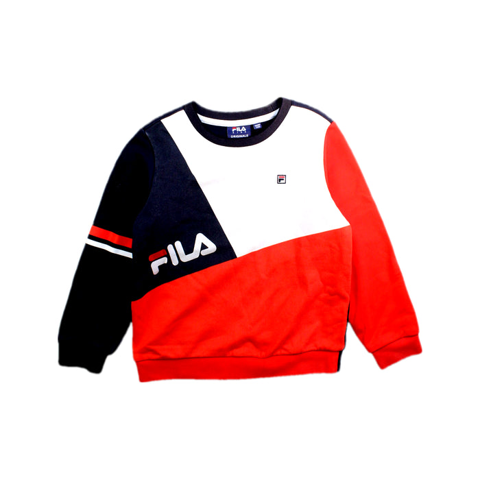 A Red Crewneck Sweatshirts from Fila in size 5T for boy. (Front View)