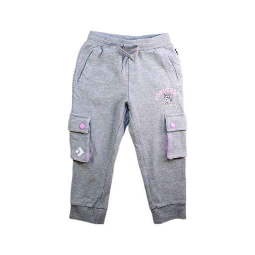 A Grey Sweatpants from Converse in size 5T for girl. (Front View)