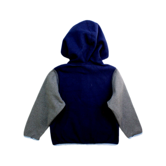 A Navy Zippered Sweatshirts from The North Face in size 12-18M for boy. (Back View)