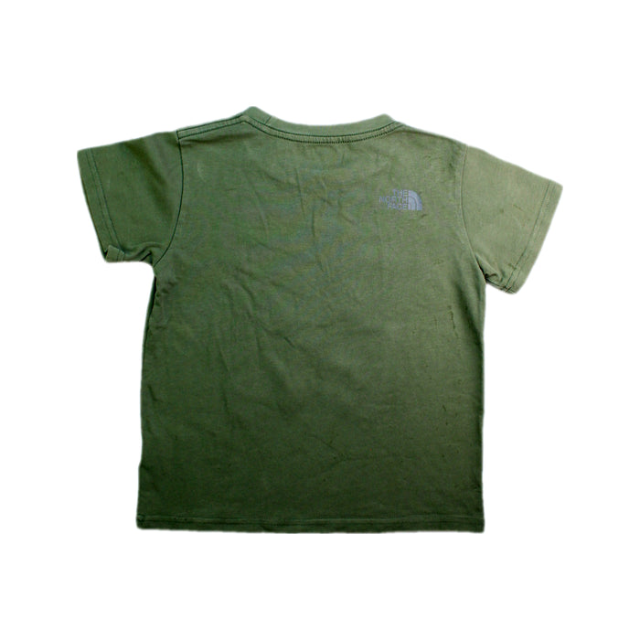 A Green Short Sleeve T Shirts from The North Face in size 7Y for boy. (Back View)