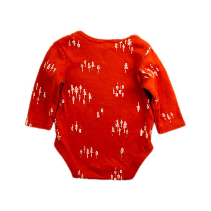 A Orange Long Sleeve Bodysuits from Anko in size 0-3M for neutral. (Back View)