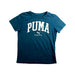 A Blue Short Sleeve T Shirts from Puma in size 7Y for neutral. (Front View)