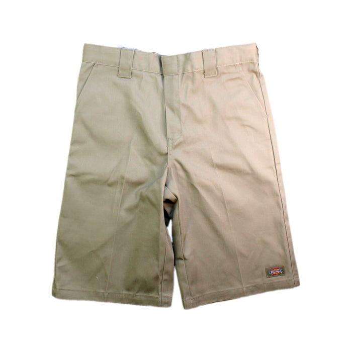 A Beige Shorts from Dickies in size 14Y for boy. (Front View)