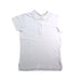 A White Short Sleeve Polos from Lands' End in size 7Y for boy. (Front View)