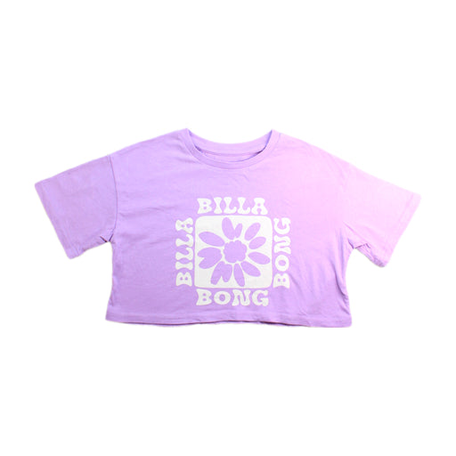 A Purple Short Sleeve T Shirts from Billabong in size 5T for girl. (Front View)