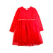 A Red Long Sleeve Dresses from Hanna Andersson in size 8Y for girl. (Front View)
