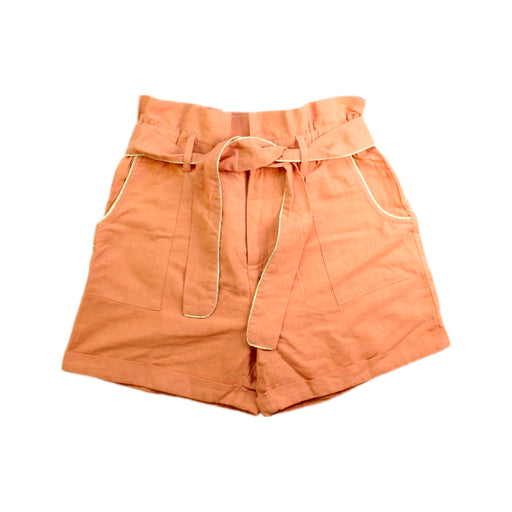 A Orange Shorts from Excuse My French in size 10Y for girl. (Front View)