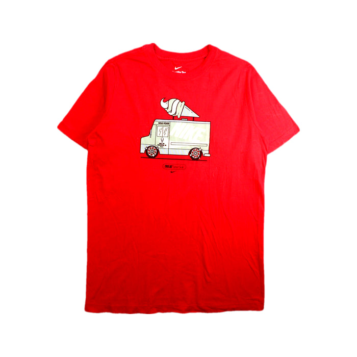 A Red Short Sleeve T Shirts from Nike in size 13Y for boy. (Front View)