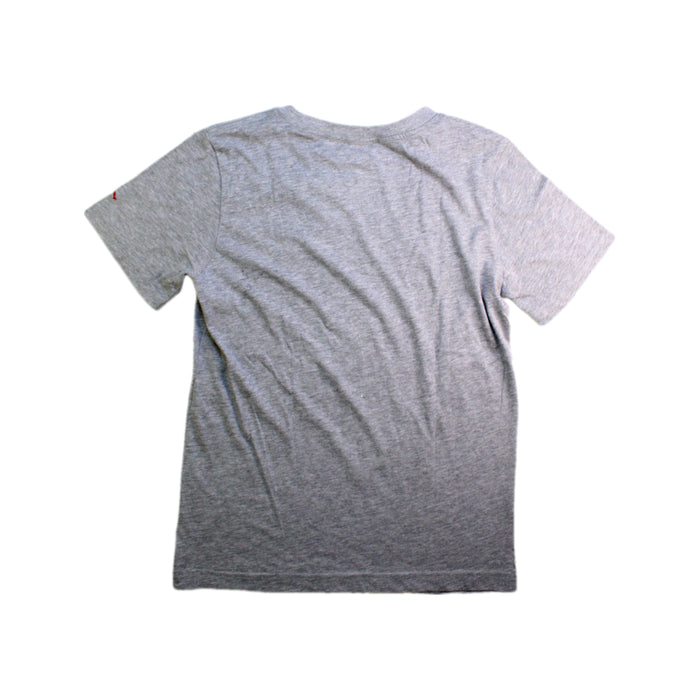 A Grey Short Sleeve T Shirts from Air Jordan in size 12Y for boy. (Back View)