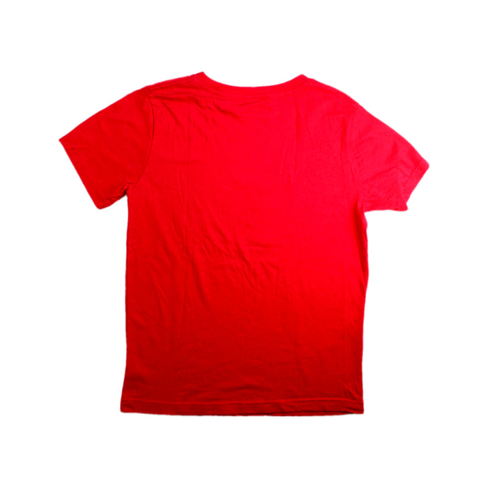 A Red Short Sleeve T Shirts from Air Jordan in size 12Y for boy. (Back View)