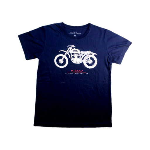 A Navy Short Sleeve T Shirts from Deus Ex Machina in size 14Y for boy. (Front View)