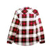 A Red Long Sleeve Shirts from Hanna Andersson in size 12Y for boy. (Back View)
