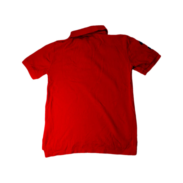 A Red Short Sleeve Polos from Polo Ralph Lauren in size 8Y for boy. (Back View)