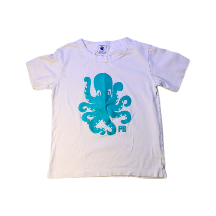 A White Short Sleeve T Shirts from Petit Bateau in size 8Y for boy. (Front View)