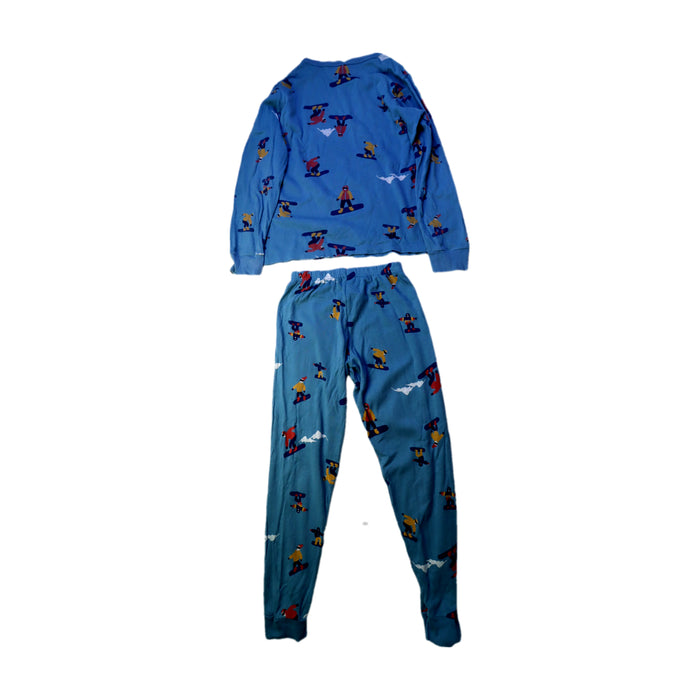 A Blue Pyjama Sets from Petit Bateau in size 8Y for boy. (Back View)